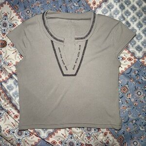 Gray Women's Top